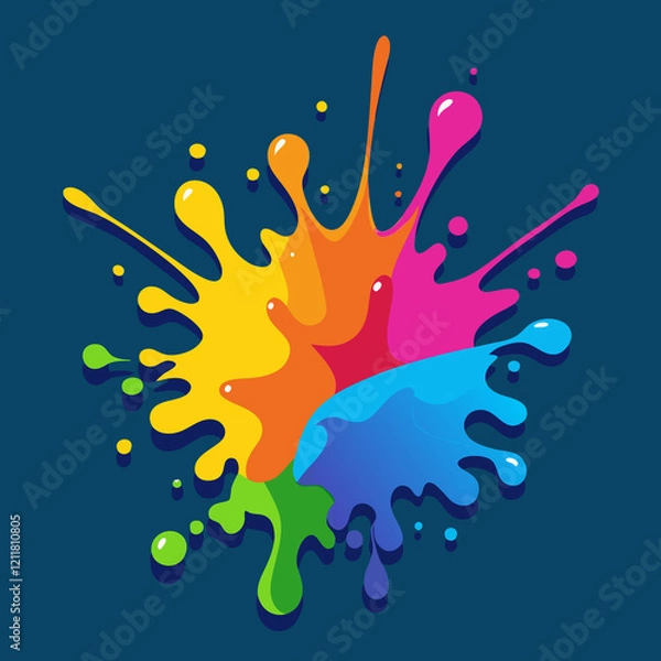 Obraz colorful splashes