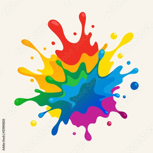 Obraz colorful splashes