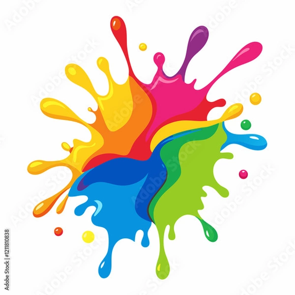 Obraz colorful splashes