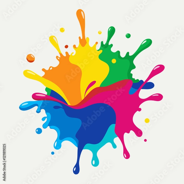 Obraz colorful splashes
