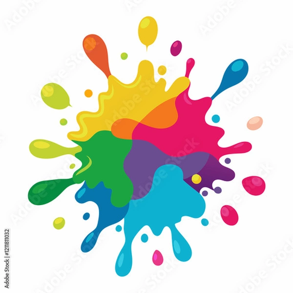 Obraz colorful splashes