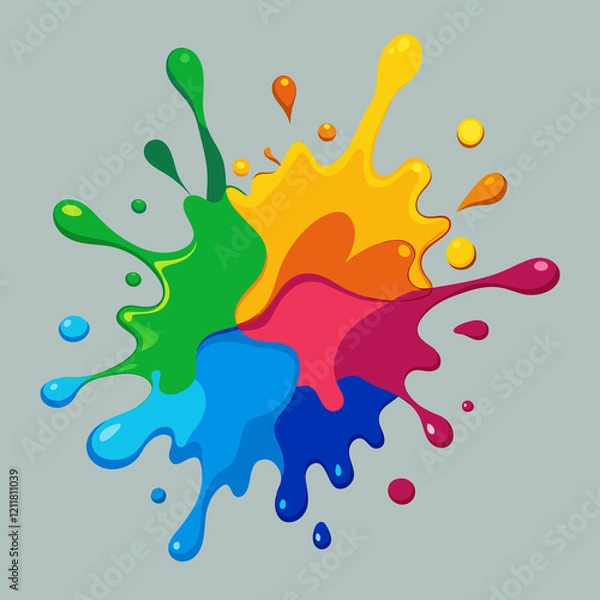 Obraz colorful splashes