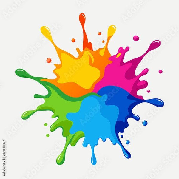 Obraz colorful splashes