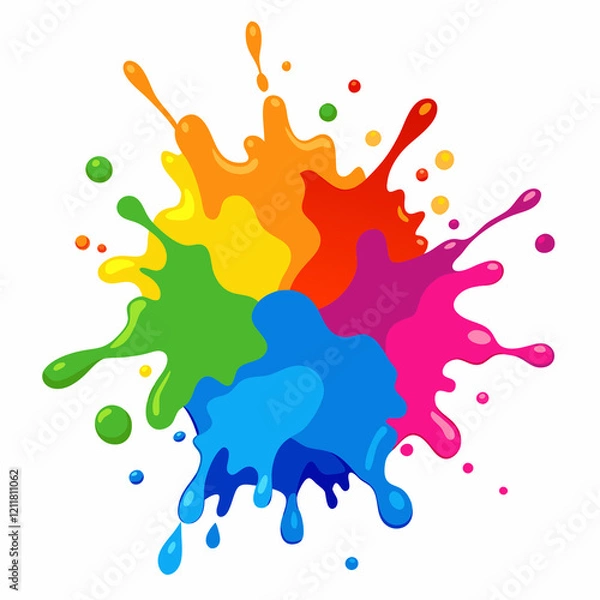 Obraz colorful splashes