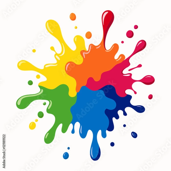 Obraz colorful splashes