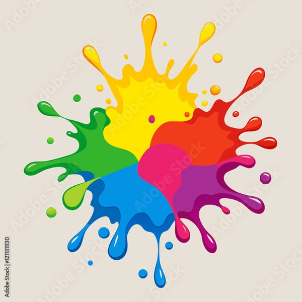 Obraz colorful splashes