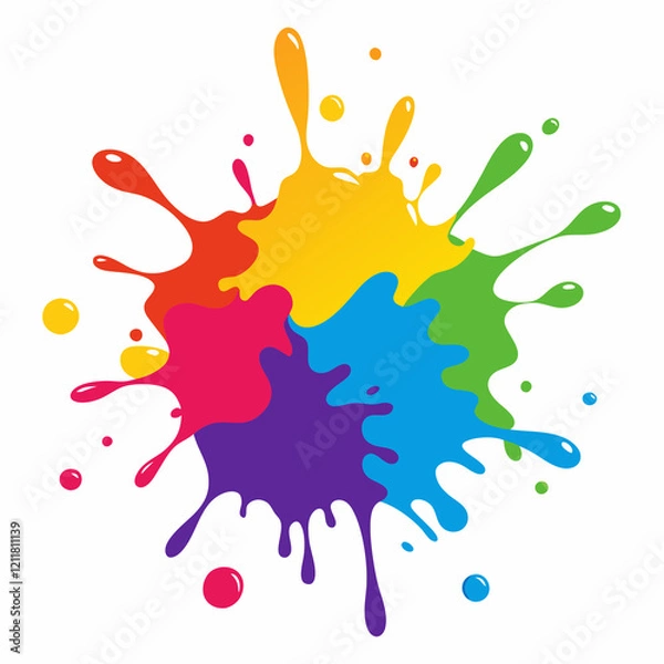 Obraz colorful splashes