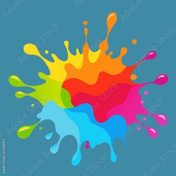 Obraz colorful splashes