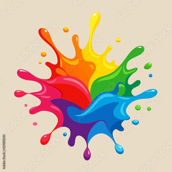 Obraz colorful splashes
