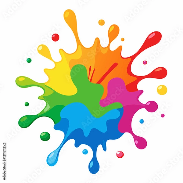 Obraz colorful splashes