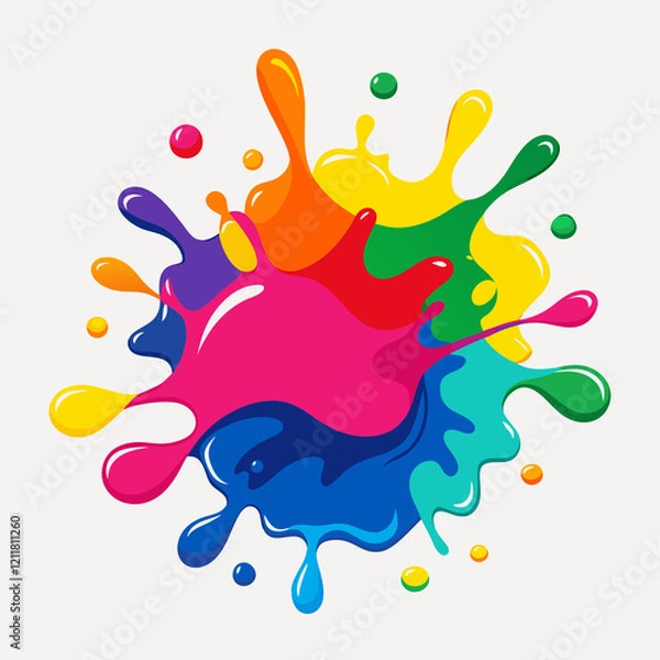 Obraz colorful splashes