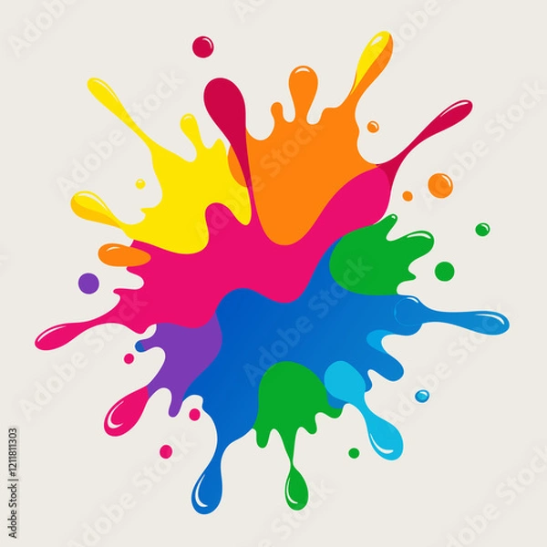 Obraz colorful splashes
