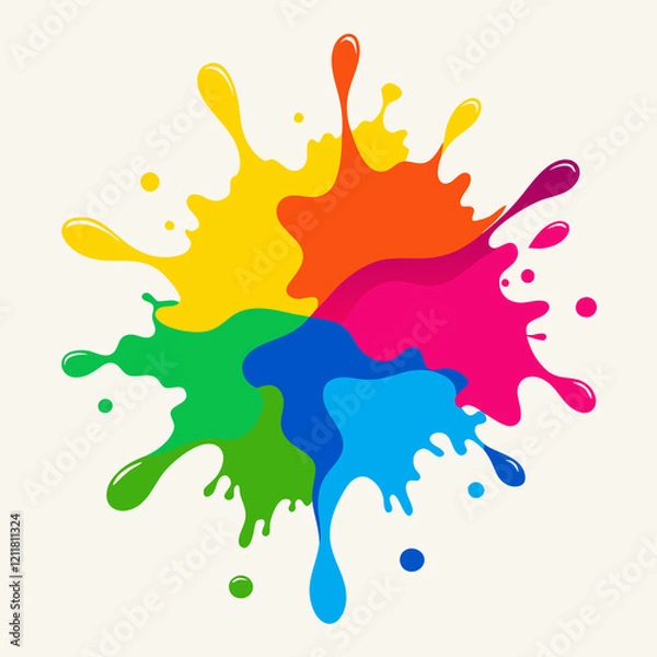 Obraz colorful splashes