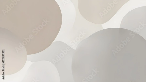 Obraz AI GENERATE, Minimalist gradient with neutral tones, subtle and elegant, purpose for background