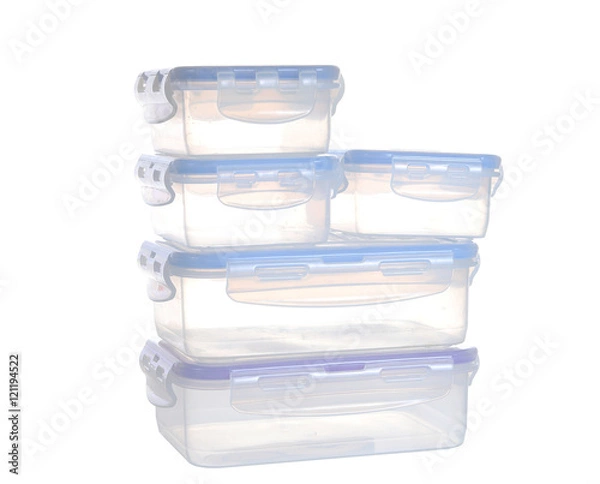 Fototapeta storage plastic containers