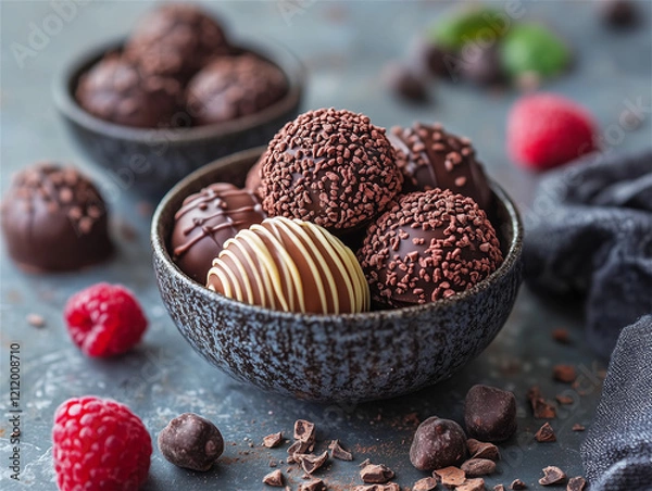 Obraz Photo of Chocolates: A Sweet Set for Social Media, Websites, or Advertising