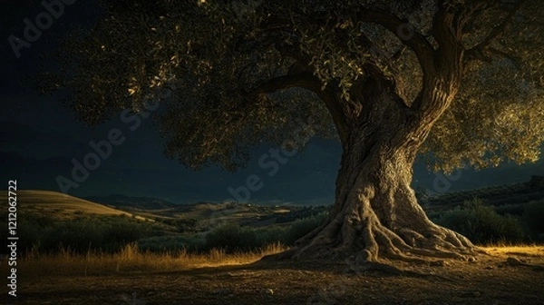 Fototapeta Ancient Tree Roots In A Forest
