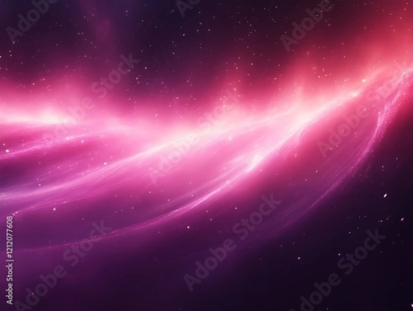 Obraz Abstract pink and purple nebula.