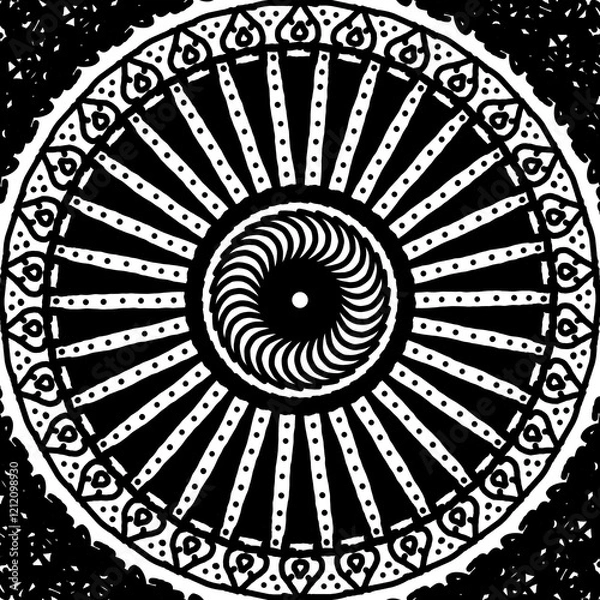 Obraz abstract spiritual symbol pattern