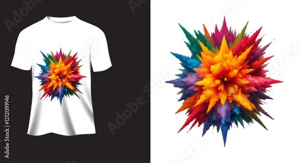 Obraz colorful  t-shirt design
