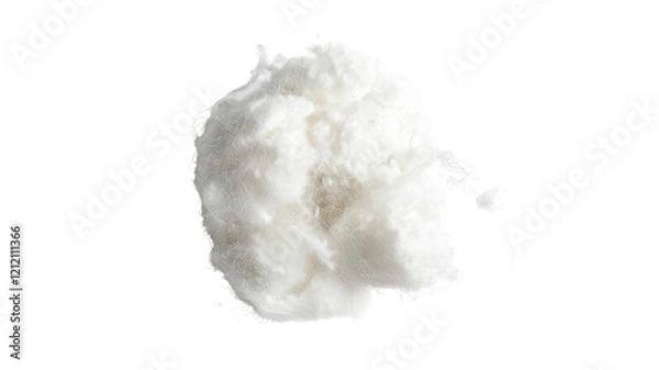 Fototapeta Ultra HD Cotton Ball with Loose Fibers for Textile Industry Crafting and Natural Product Applications