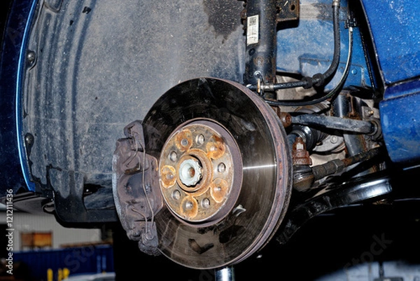 Obraz Car Brakes Servicing - Car Maintenance Auto Service