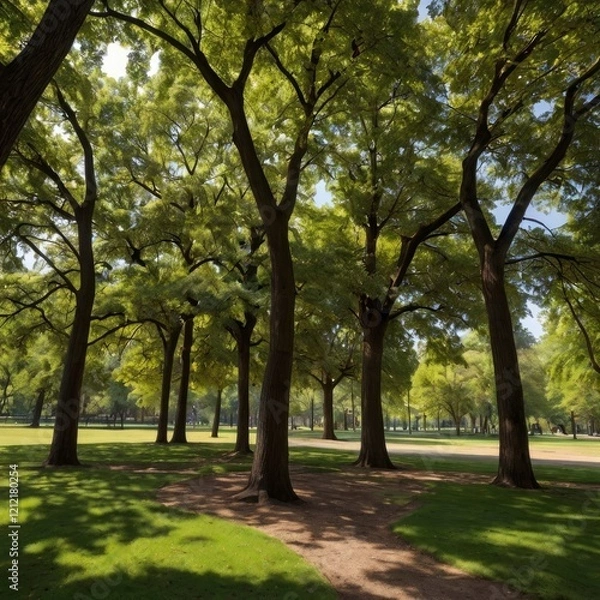 Fototapeta Trees in park.