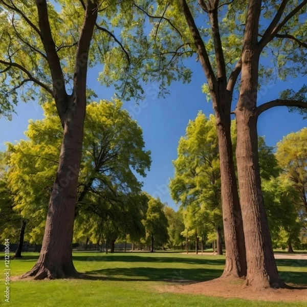 Fototapeta Trees in park.