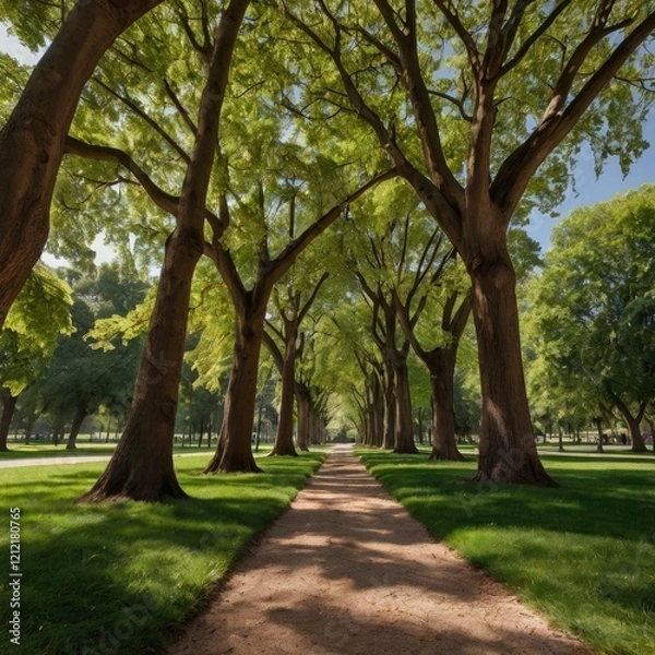 Fototapeta Trees in park.