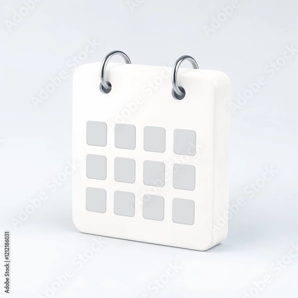 Obraz calendar on white background