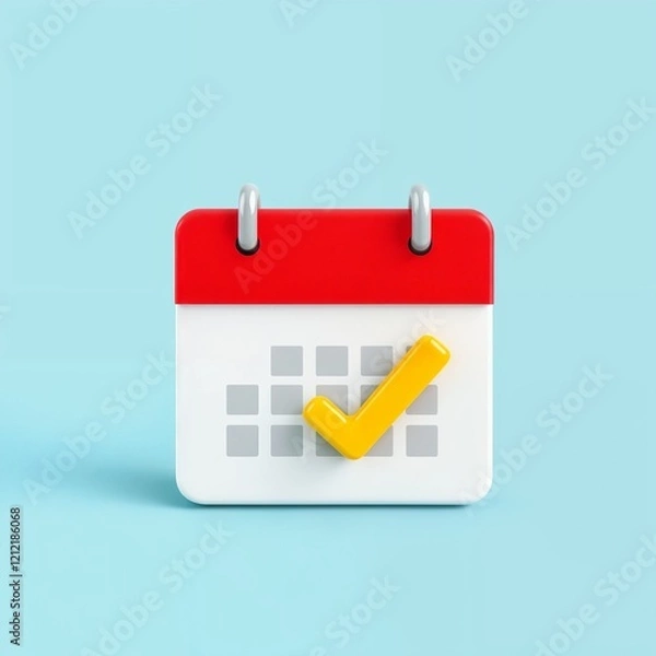 Obraz calendar with a date