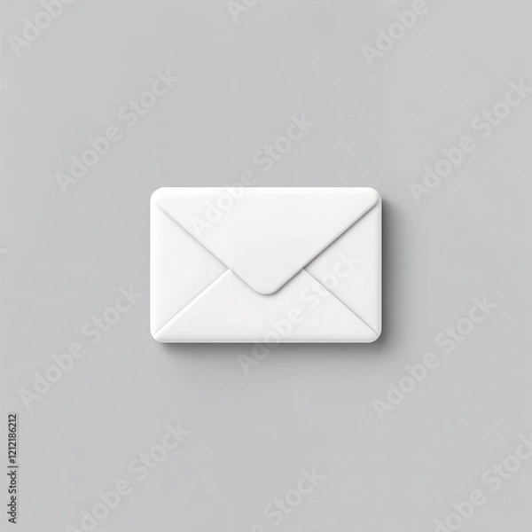 Obraz envelope on gray background