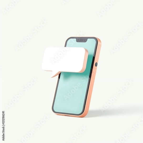 Obraz phone with blank tag