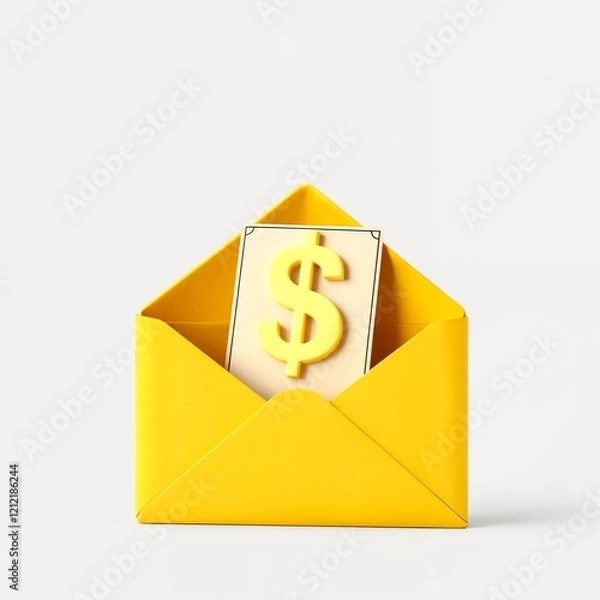 Obraz envelope with money