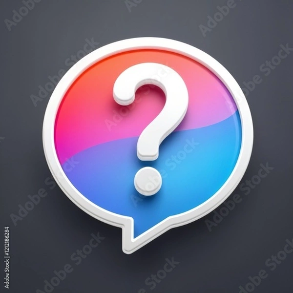 Obraz question mark icon