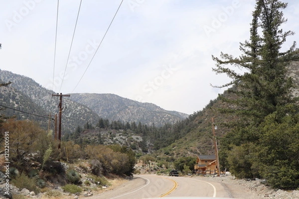 Obraz road in mountains
