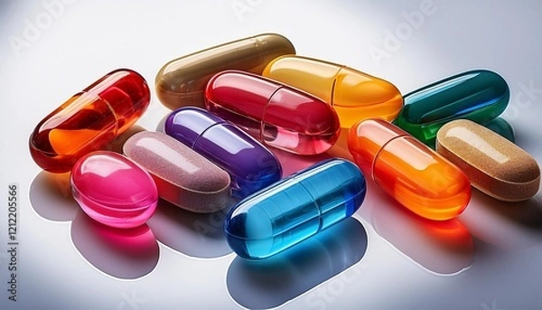 Fototapeta pills and capsules