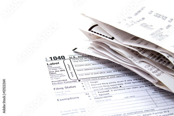 Obraz Preparing Taxes