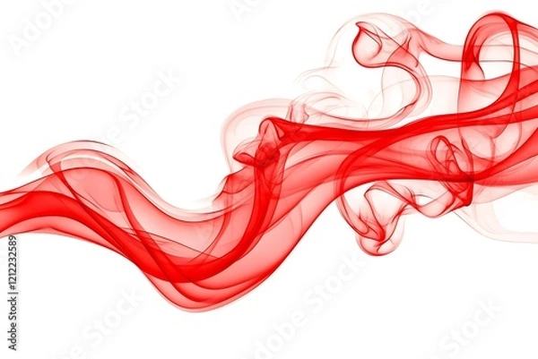 Obraz Abstract Red Wave Design for Modern Backgrounds