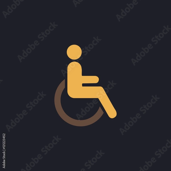 Fototapeta Disabled computer symbol