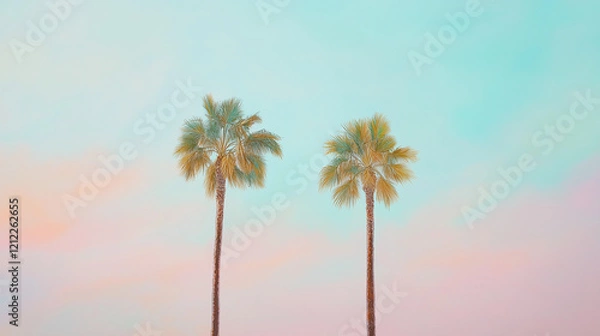 Obraz two palm trees