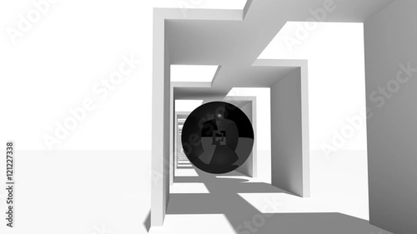 Fototapeta Abstract corridor