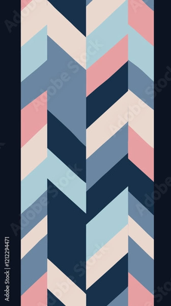 Fototapeta Modern Vector Editable Seamless Pattern