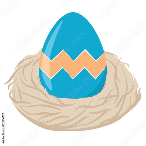 Fototapeta Easter egg in nest