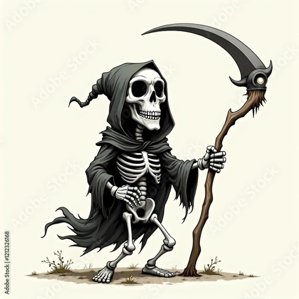 Obraz Reaper with a scythe