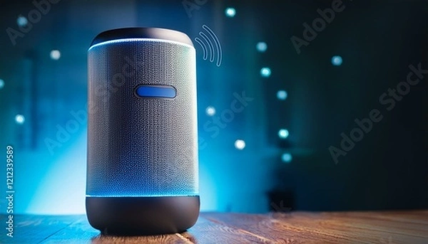 Fototapeta high tech smart speaker with alexa