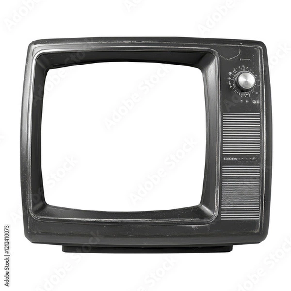 Obraz An old TV on a transparent background
