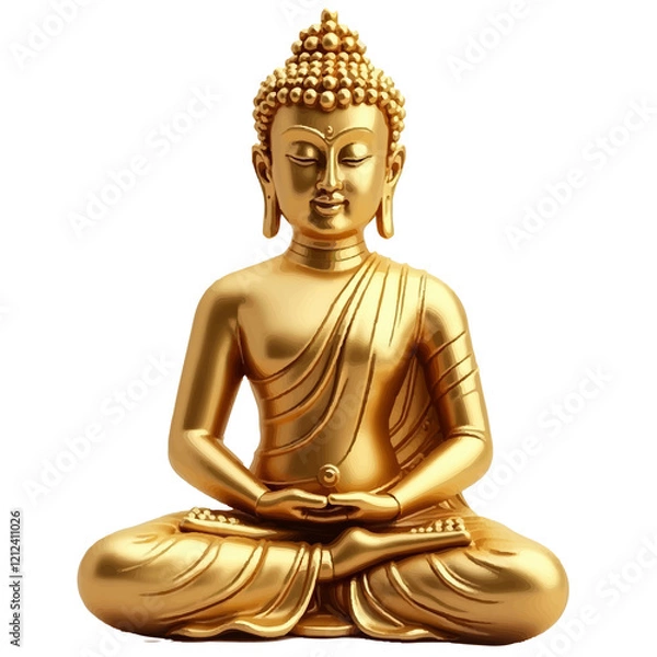 Fototapeta golden buddha statue