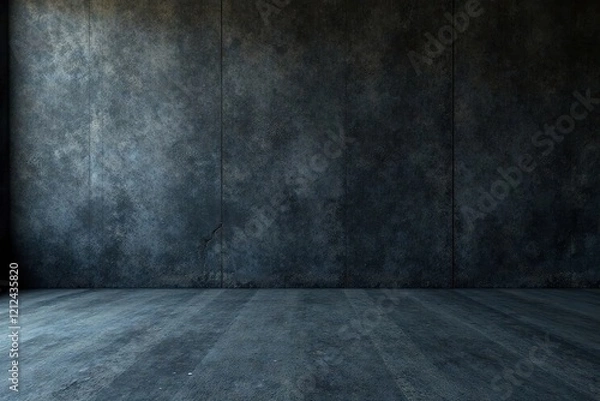 Fototapeta Deep charcoal concrete floor; subtle, fine texture , floor, dark, background