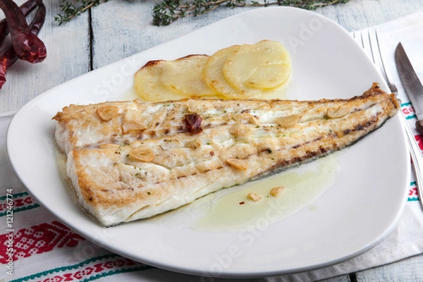 Obraz Merluza a la parrilla